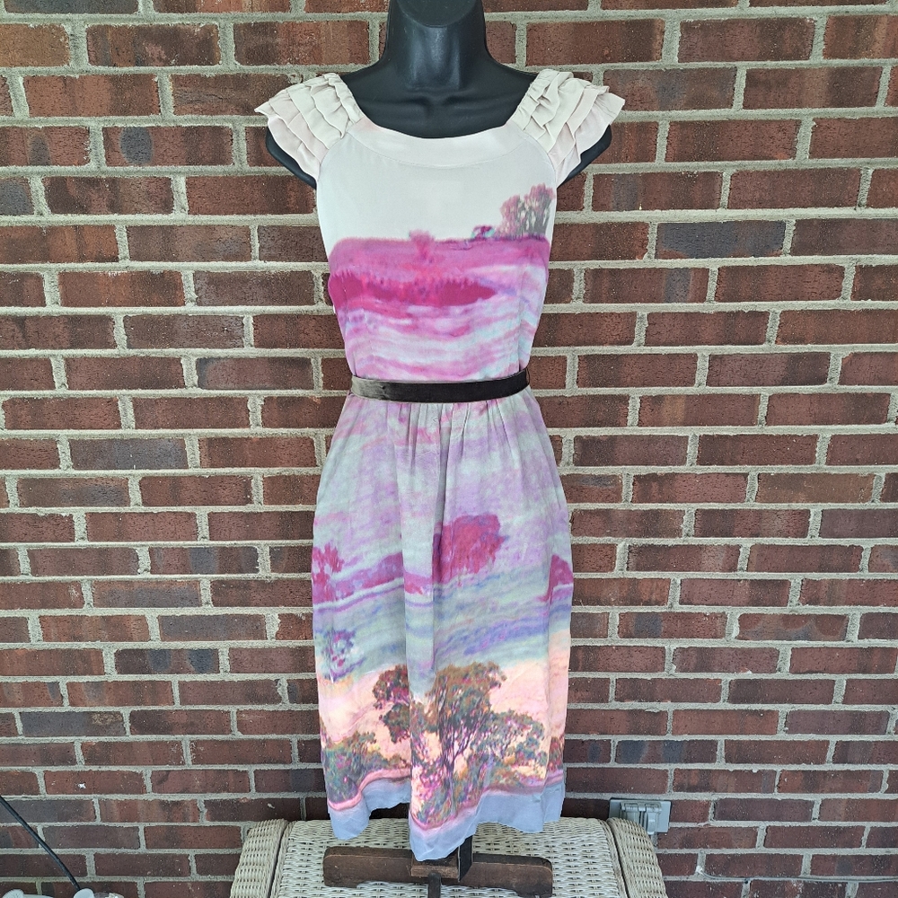 Anthropologie Violet Gloaming dress